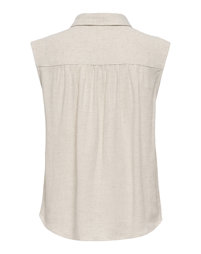 Only - ONLSiesta Linen Bluse - Moonbeam